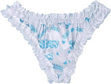 A pair of white and blue underwear