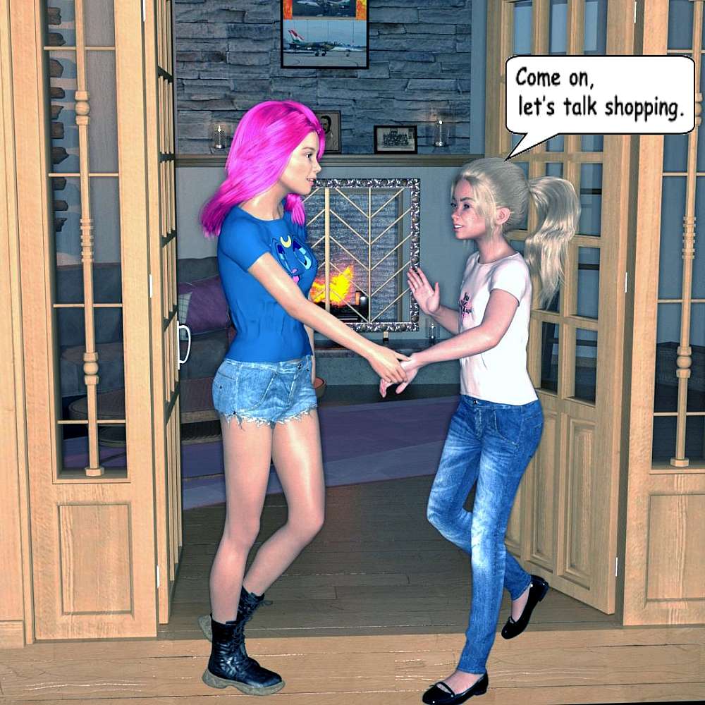 Zara and Ally is seen at the front door of the farmhouse with Ally taking Zara’s hand, and leading her inside from the patio.