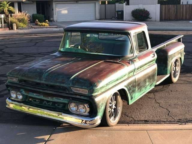 Old GMC pickup truck