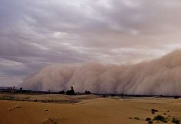 Picture of incoming sandstorm front