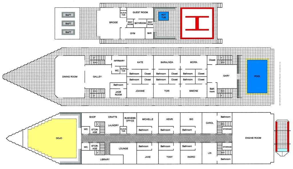 Ship's floor plan