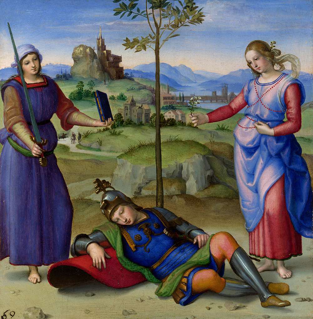 Allegory (or The Knight’s Dream) by Raphael