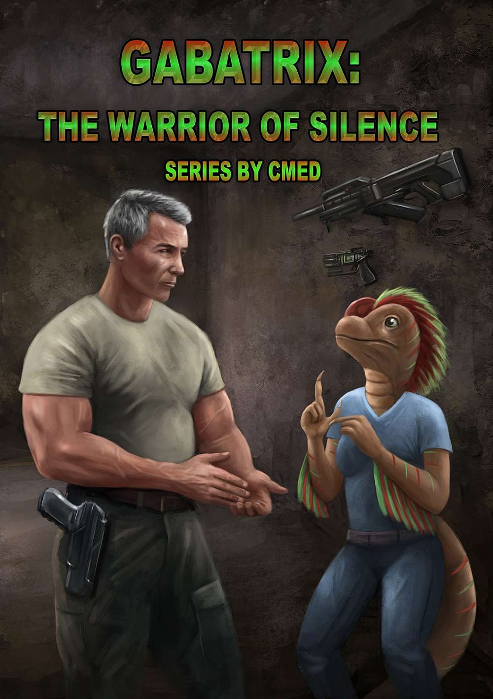 Cover - Human soldier looking at an alien female