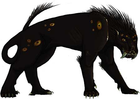 black-leopard-like animal