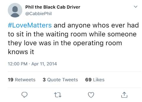 #LoveMatters and anyone whos ever had to sit in the waiting room while someone they love was in the operating room knows it