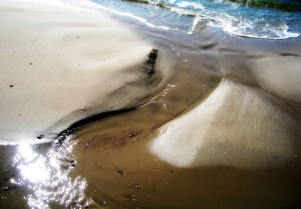 Sand and water