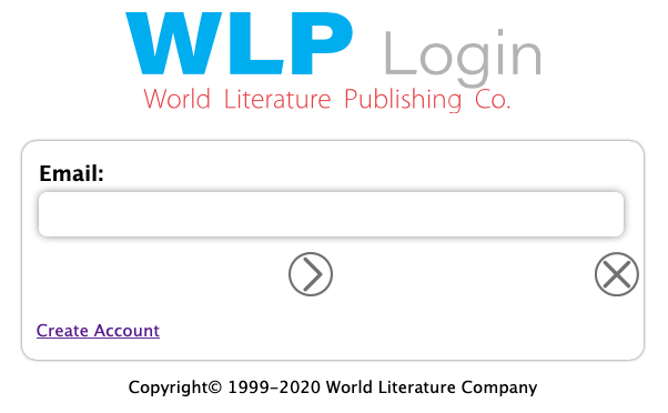 WLP Default log in form